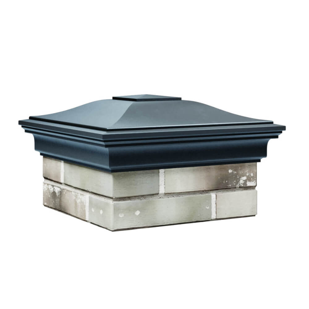 Колпак Zking Монблан Серый на столб 1.5х1.5 еврокирпича 0.7НФ (355х355мм) в Мичуринске фото