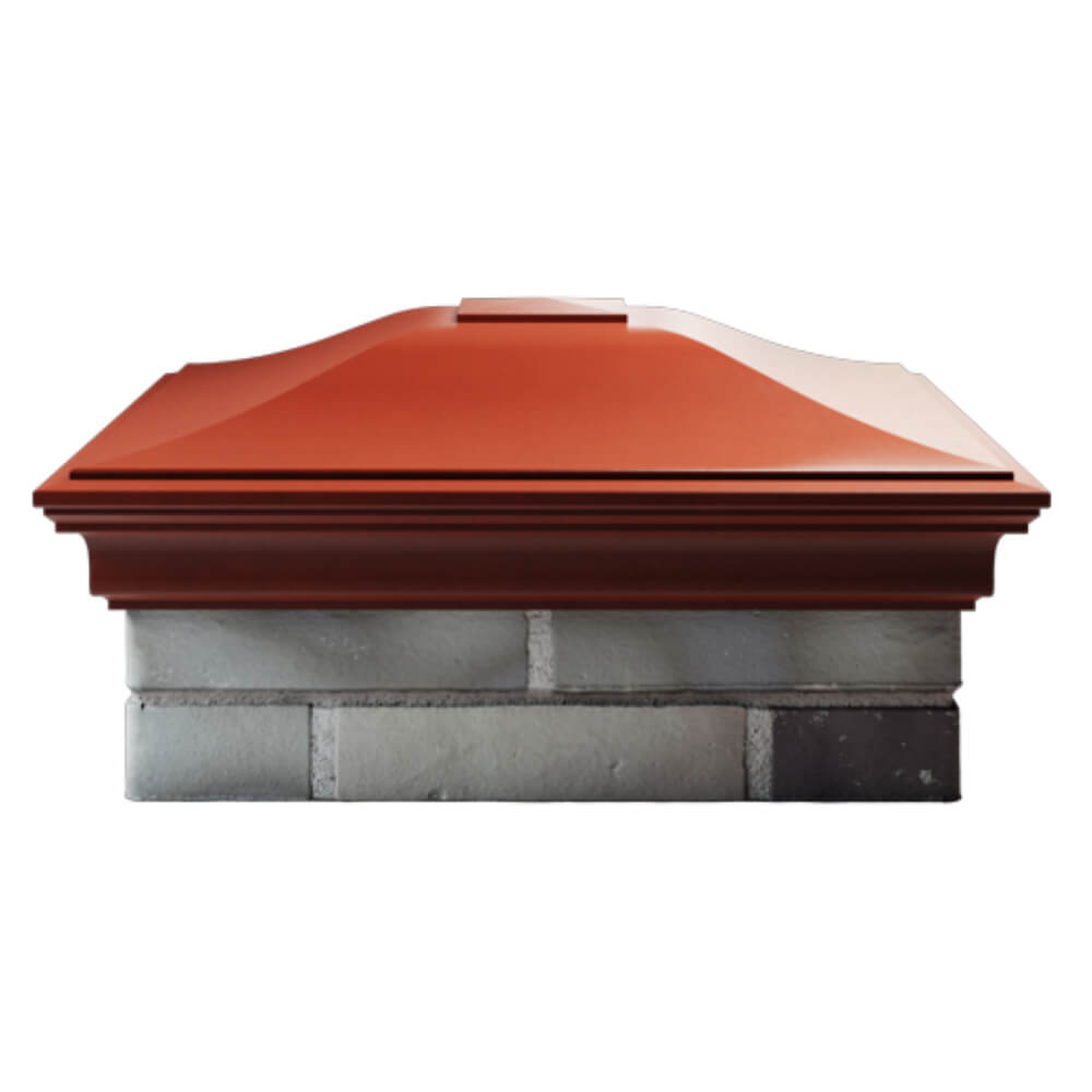 Колпак Zking Монблан Красный на столб 2х2 кирпича (515х515мм) в Мичуринске фото