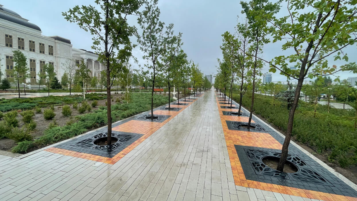 Приствольная решетка для дерева ZKING CRUST 1.2х1.2м Черная в Мичуринске фото