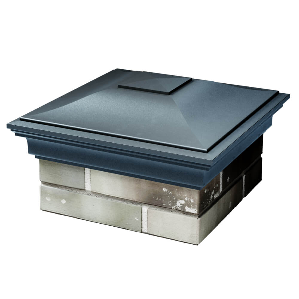 Колпак Zking Монблан Серый на столб 1.5х1.5 кирпича (385х385мм) в Мичуринске фото