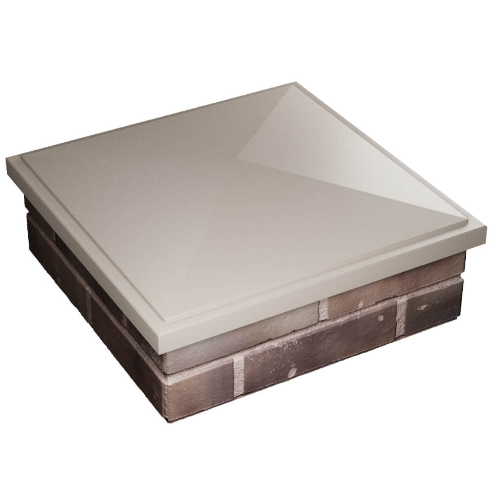 Колпак Zking БонаМоно Бежевый на столб 2х2 кирпича (515х515, 530х530мм) в Мичуринске фото