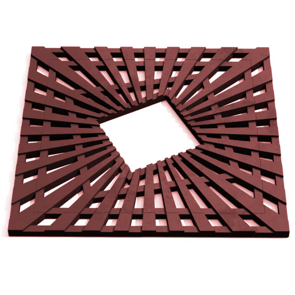 Приствольная решетка для дерева ZKING ATMOSPHERE 1.2х1.2м Коричневая Мичуринск фото