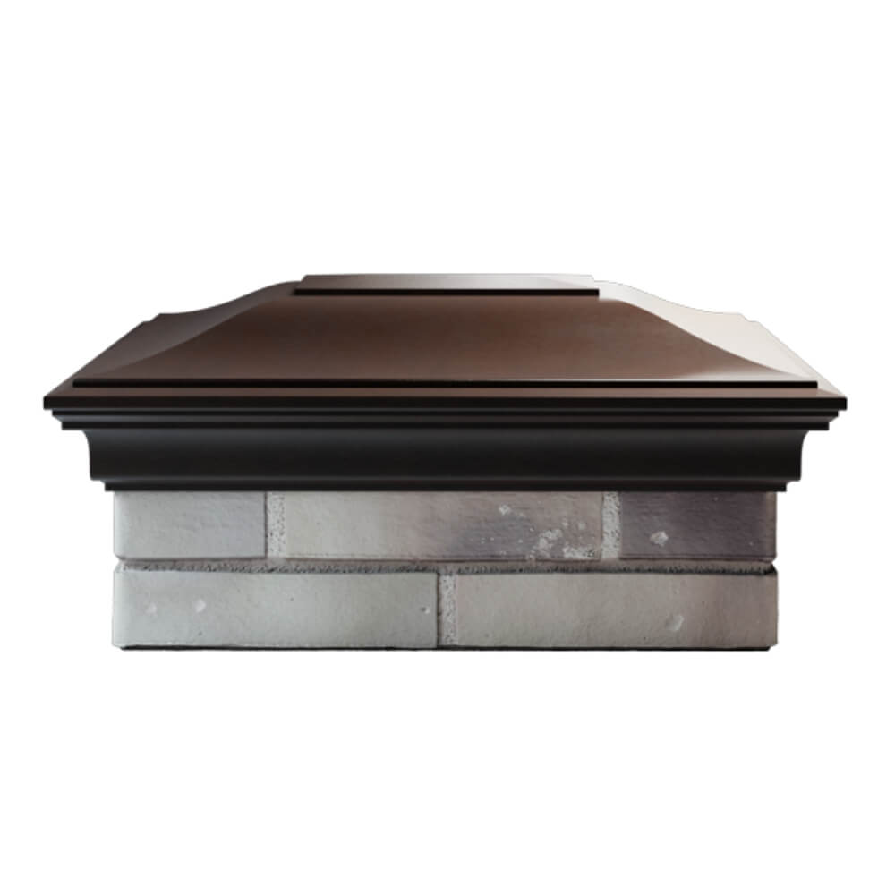 Колпак Zking Монблан Коричневый на столб 2х1.5 кирпича (515х385мм) в Мичуринске фото