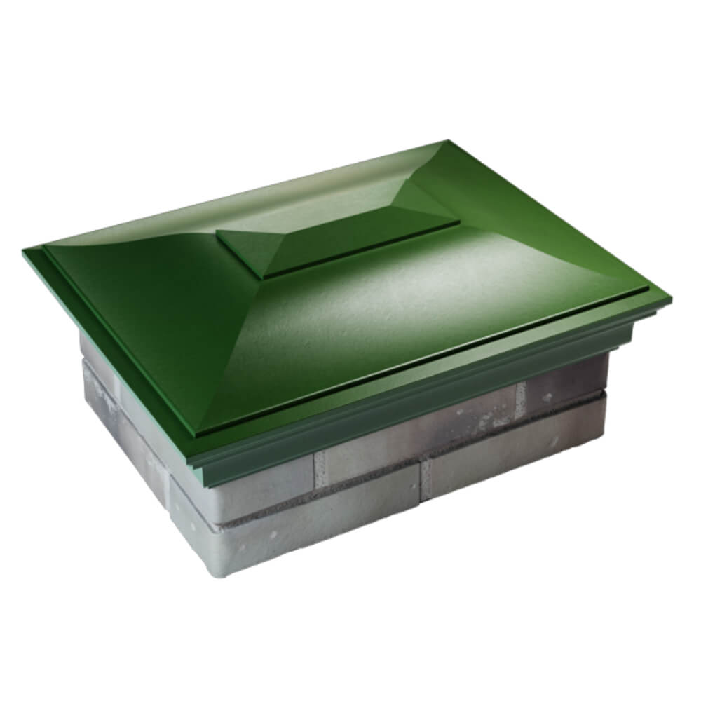 Колпак Zking Монблан Зеленый на столб 2х1.5 кирпича (515х385мм) Мичуринск фото