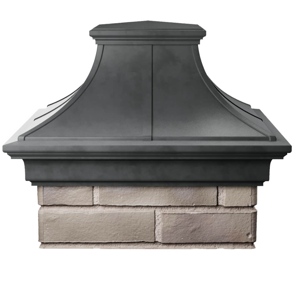 Колпак Zking Монблан Премиум Серый на столб 1.5х1.5 кирпича (385х385мм) Мичуринск фото