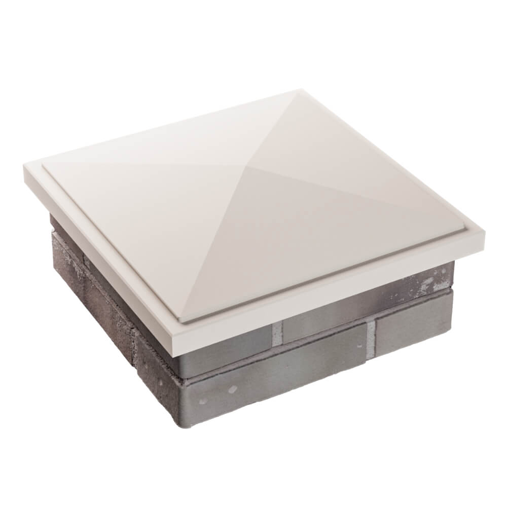 Колпак Zking БонаМоно Бежевый на столб 1.5х1.5 кирпича (385х385, 400х400мм) в Мичуринске фото