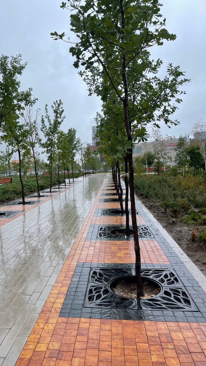 Приствольная решетка для дерева ZKING CRUST 1.2х1.2м Черная в Мичуринске фото