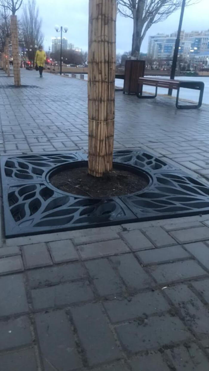 Приствольная решетка для дерева ZKING CRUST 1.2х1.2м Черная в Мичуринске фото