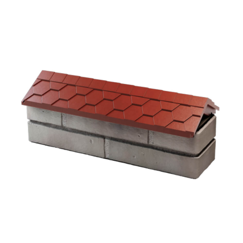 Парапет Zking Эверест Красный с посадкой на 0.5 кирпича (130мм) в Мичуринске фото