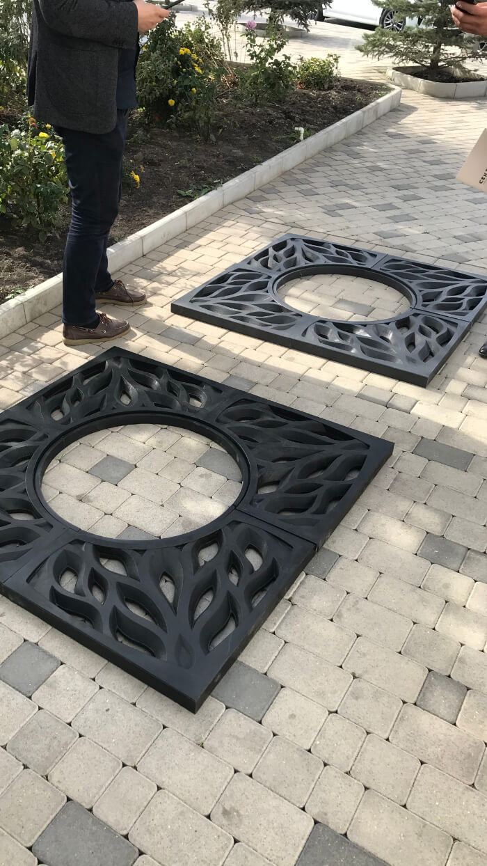 Приствольная решетка для дерева ZKING CRUST 1.2х1.2м Черная в Мичуринске фото