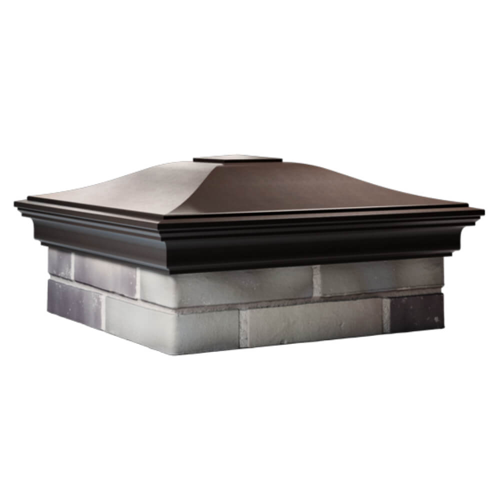Колпак Zking Монблан Коричневый на столб 2х2 кирпича (515х515мм) в Мичуринске фото
