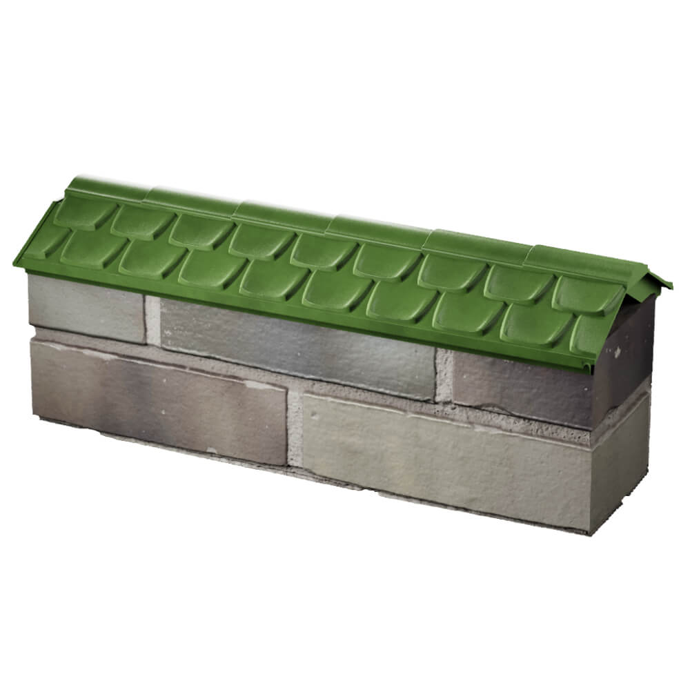 Парапет Zking Эльбрус Зеленый с посадкой на 0.5 кирпича (130мм) в Мичуринске фото