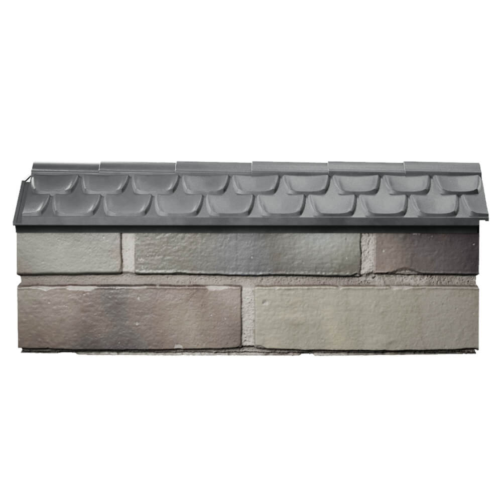 Парапет Zking Эльбрус Серый с посадкой на 0.5 кирпича (130мм) в Мичуринске фото