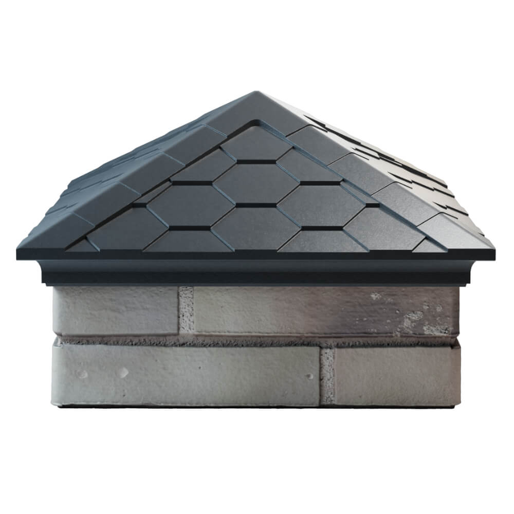 Колпак Zking Эверест Серый на столб 1.5х1.5 кирпича (390х390мм) Мичуринск фото