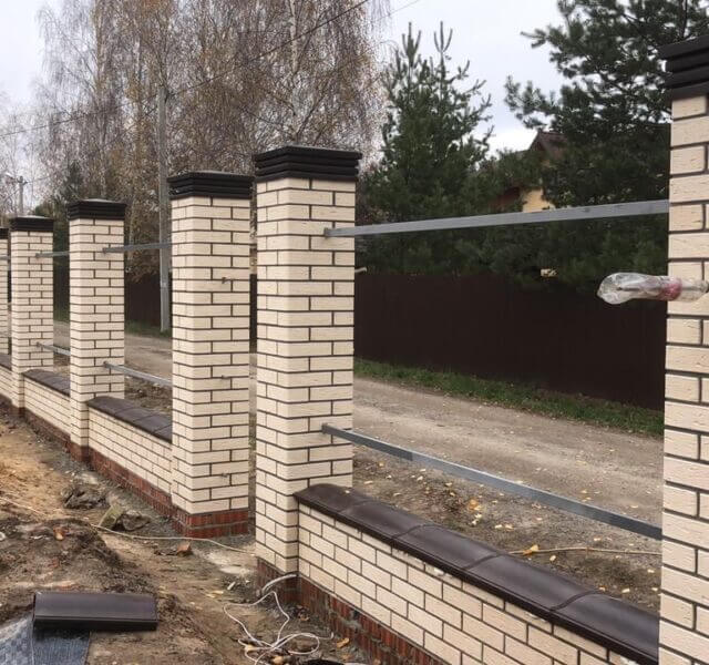 Колпак Zking Бона ХайТек Коричневый на столб 1.5х1.5 кирпича (385х385мм) в Мичуринске фото