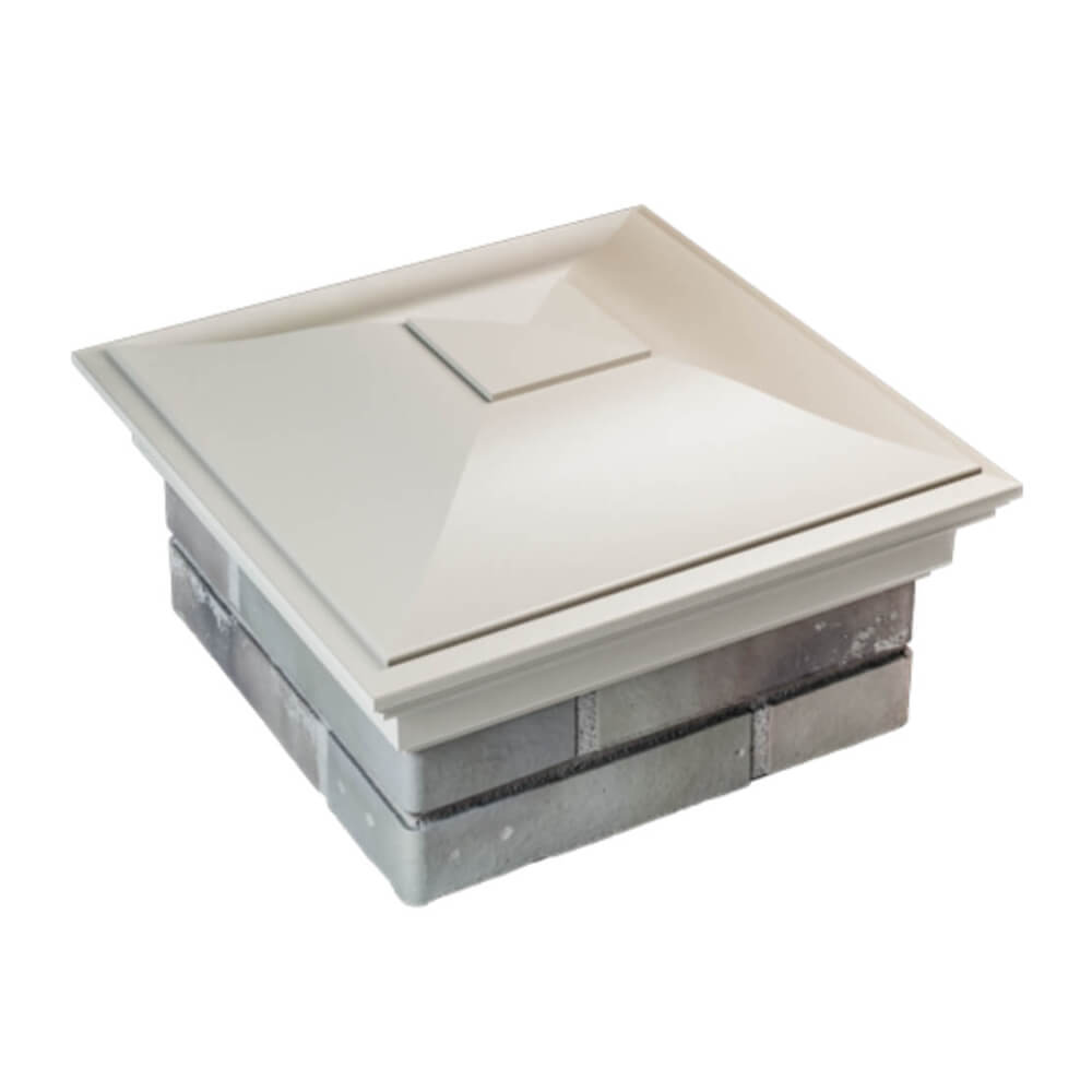 Колпак Zking Монблан Бежевый на столб 1.5х1.5 еврокирпича 0.7НФ (355х355мм) в Мичуринске фото