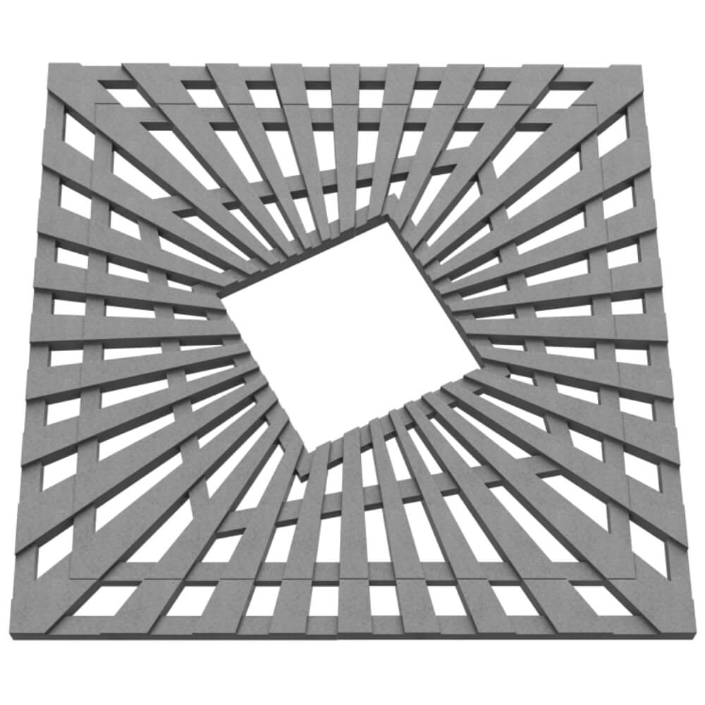 Приствольная решетка для дерева ZKING ATMOSPHERE 1.2х1.2м Серая в Мичуринске фото