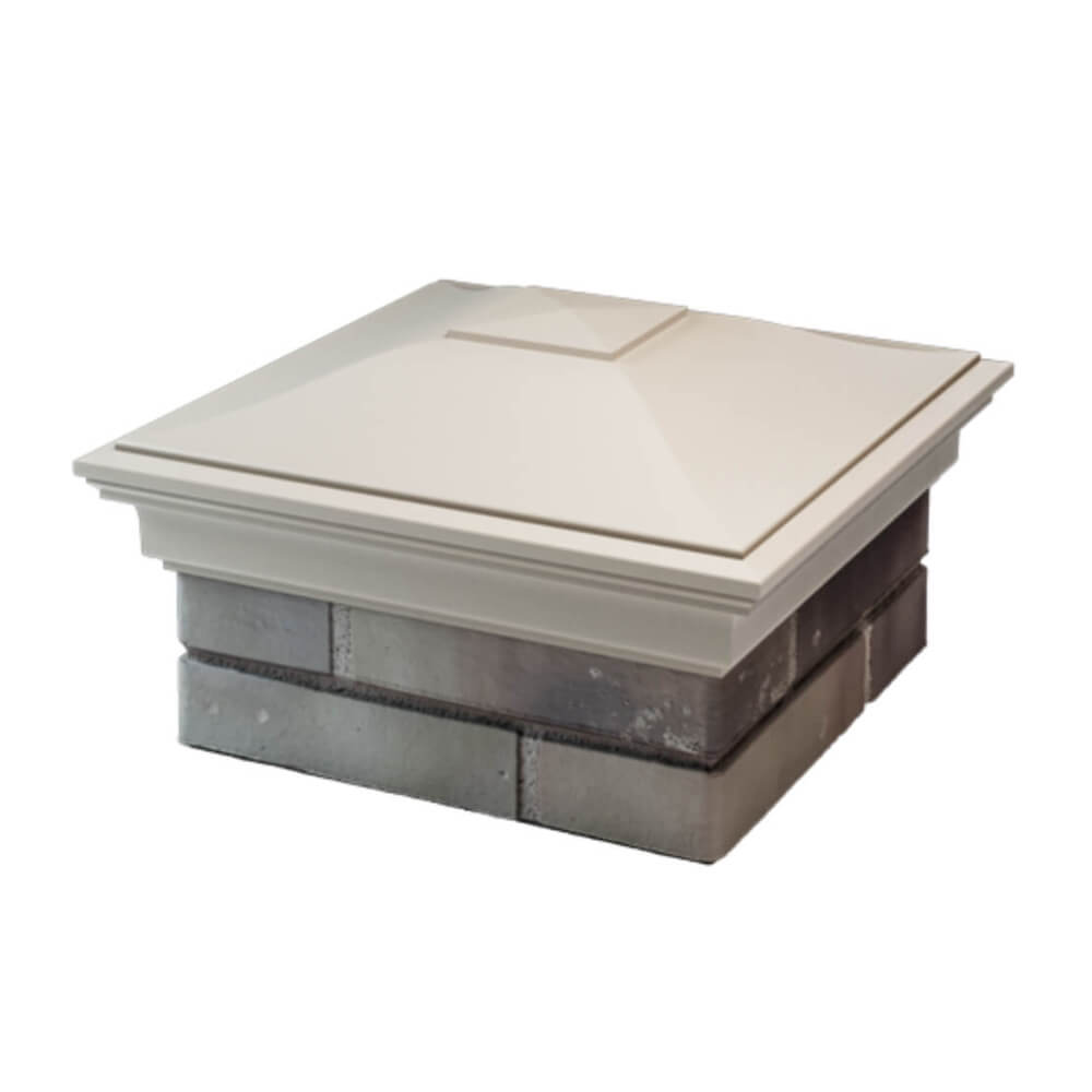 Колпак Zking Монблан Бежевый на столб 1.5х1.5 еврокирпича 0.7НФ (355х355мм) в Мичуринске фото