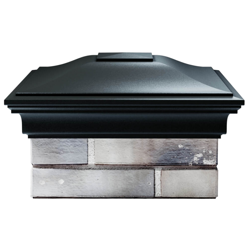 Колпак Zking Монблан Черный на столб 1.5х1.5 кирпича (385х385мм) Мичуринск фото