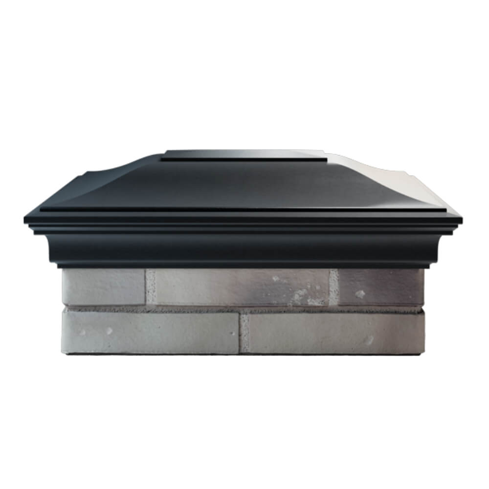Колпак Zking Монблан Черный на столб 2х1.5 кирпича (515х385мм) в Мичуринске фото