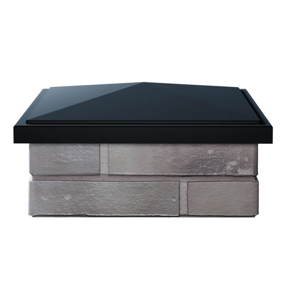 Колпак Zking БонаМоно Черный на столб 1.5х1.5 кирпича (385х385, 400х400мм) Мичуринск фото