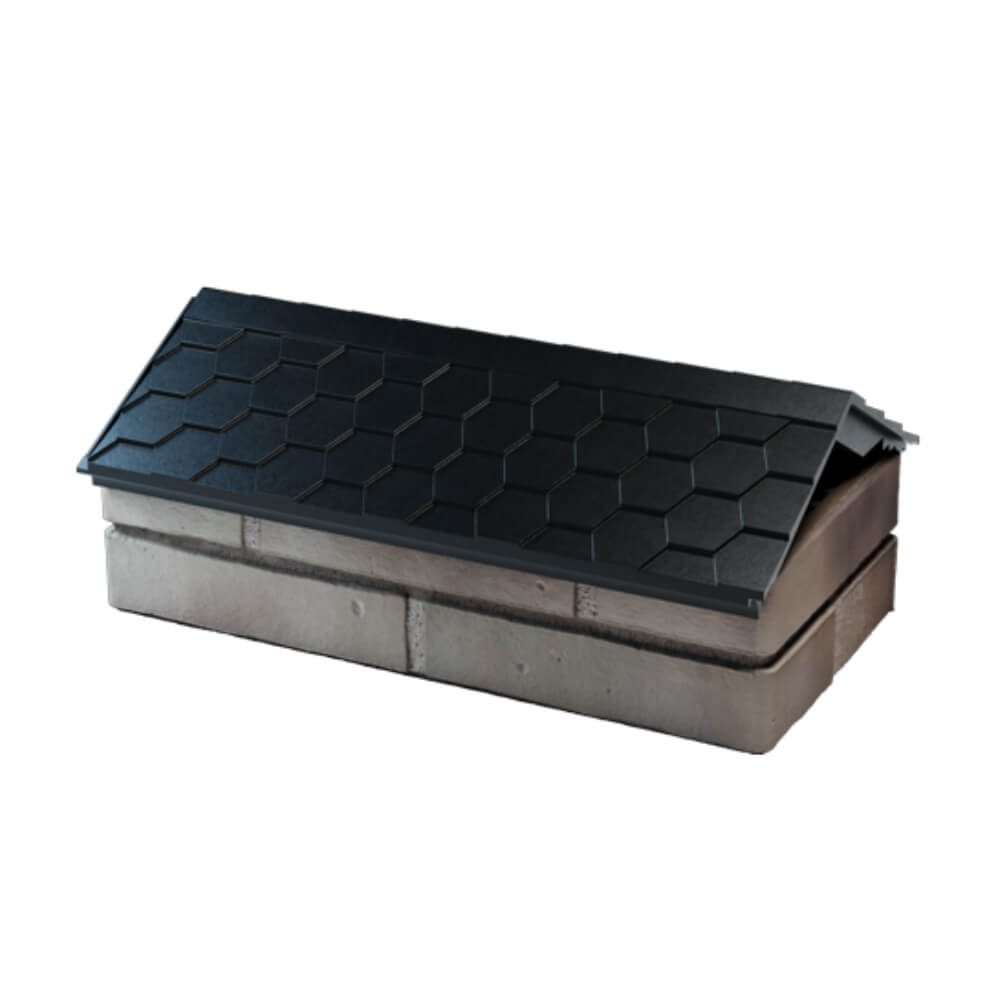 Парапет Zking Эверест Черный с посадкой на 1 кирпич (200/225/255мм) в Мичуринске фото