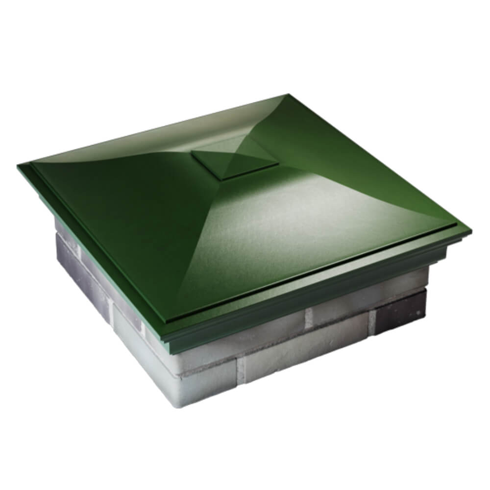 Колпак Zking Монблан Зеленый на столб 2х2 кирпича (515х515мм) Мичуринск фото