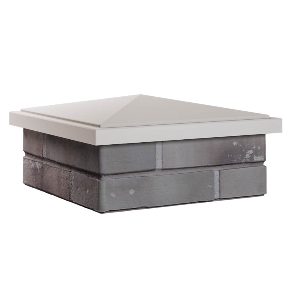 Колпак Zking БонаМоно Бежевый на столб 1.5х1.5 кирпича (385х385, 400х400мм) в Мичуринске фото