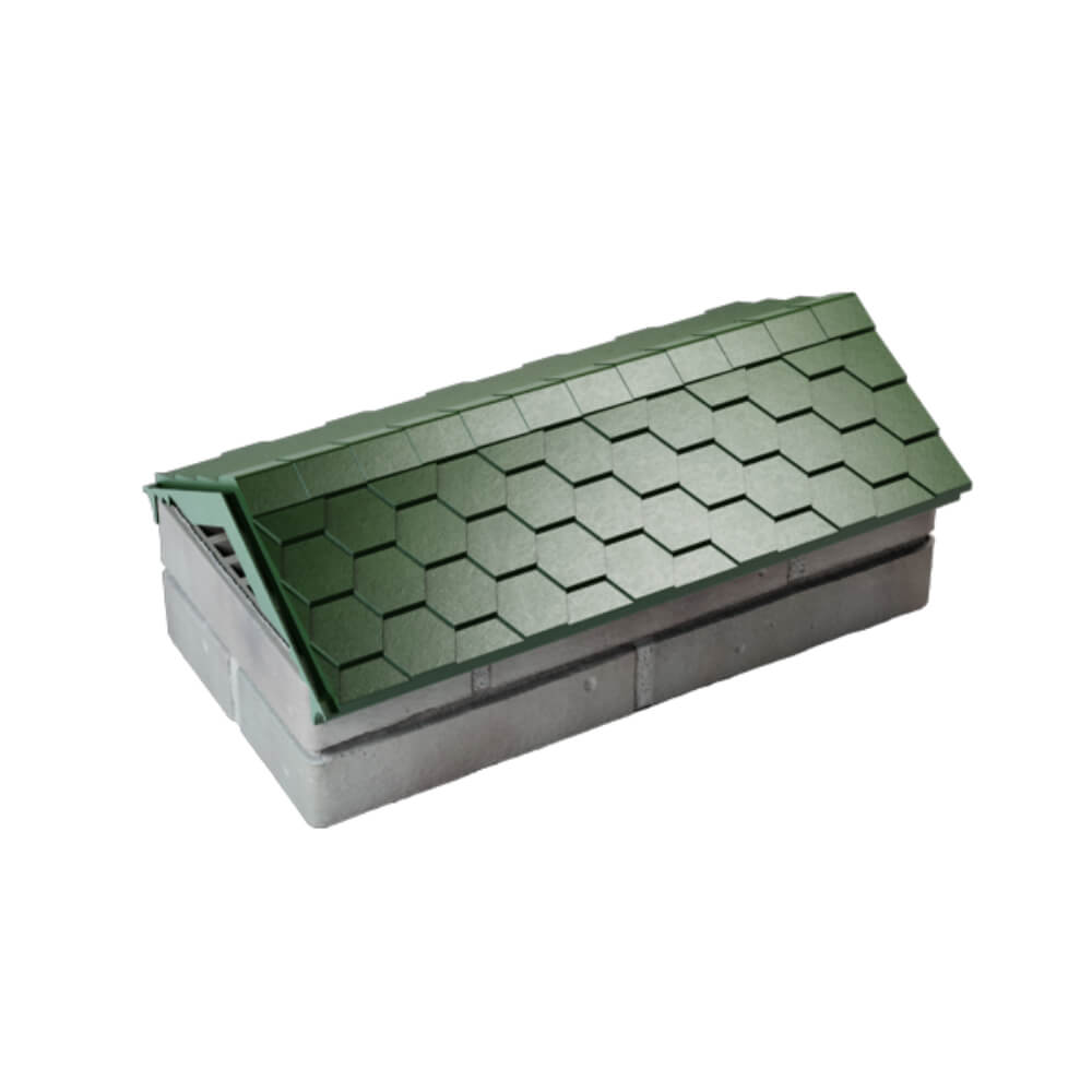 Парапет Zking Эверест Зеленый с посадкой на 1 кирпич (200/225/255мм) в Мичуринске фото