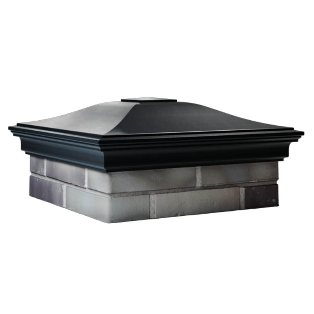 Колпак Zking Монблан Черный на столб 2х2 кирпича (515х515мм) в Мичуринске фото