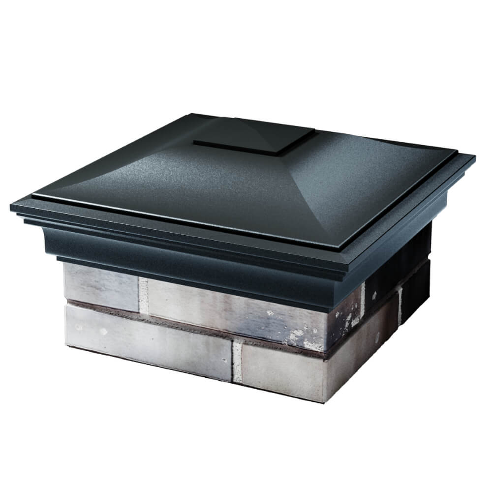 Колпак Zking Монблан Черный на столб 1.5х1.5 кирпича (385х385мм) в Мичуринске фото