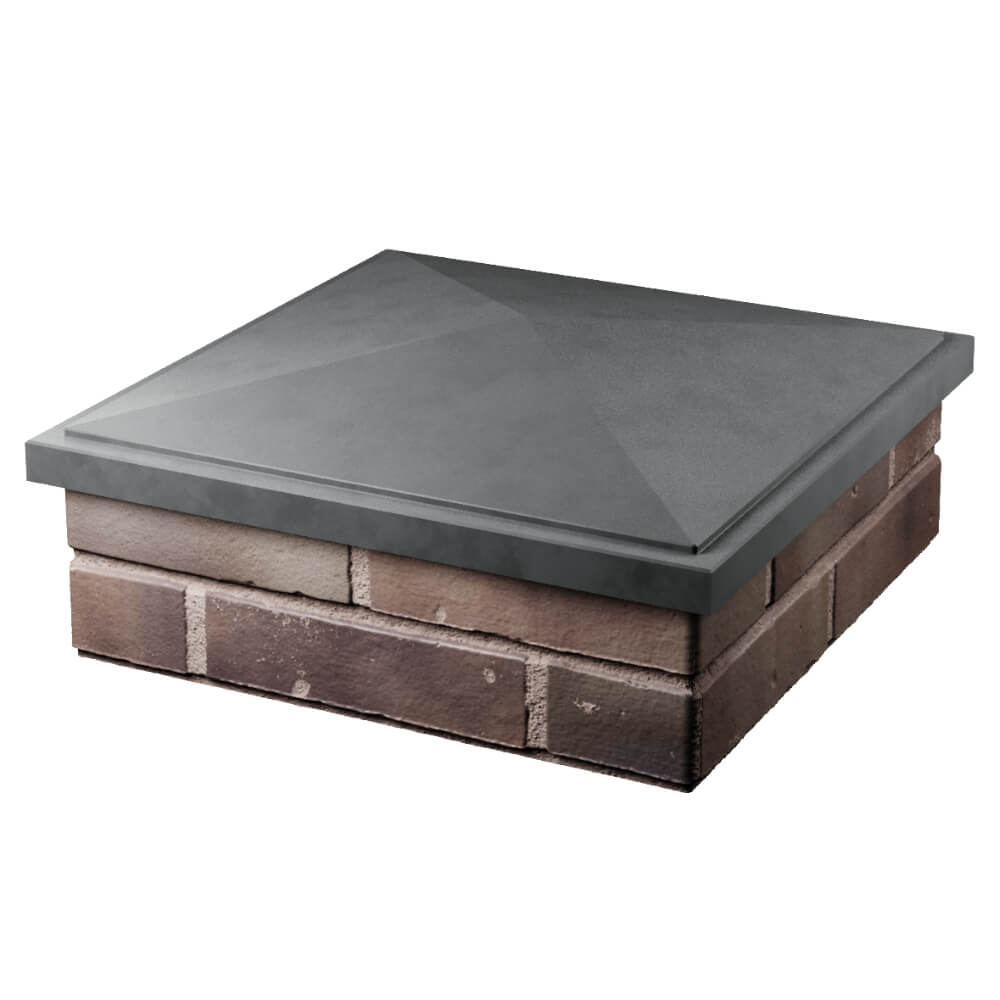 Колпак Zking БонаМоно Серый на столб 2х2 кирпича (515х515, 530х530мм) в Мичуринске фото