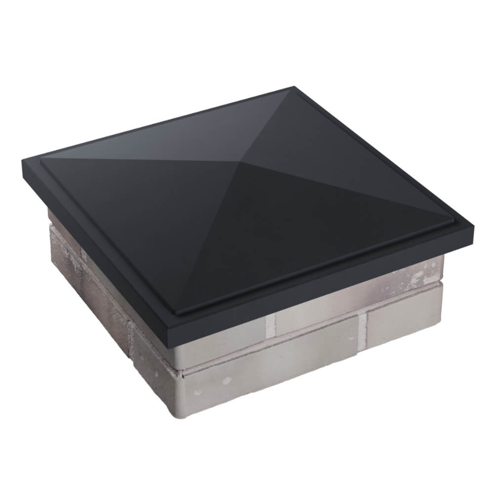 Колпак Zking БонаМоно Серый на столб 1.5х1.5 кирпича (385х385, 400х400мм) в Мичуринске фото