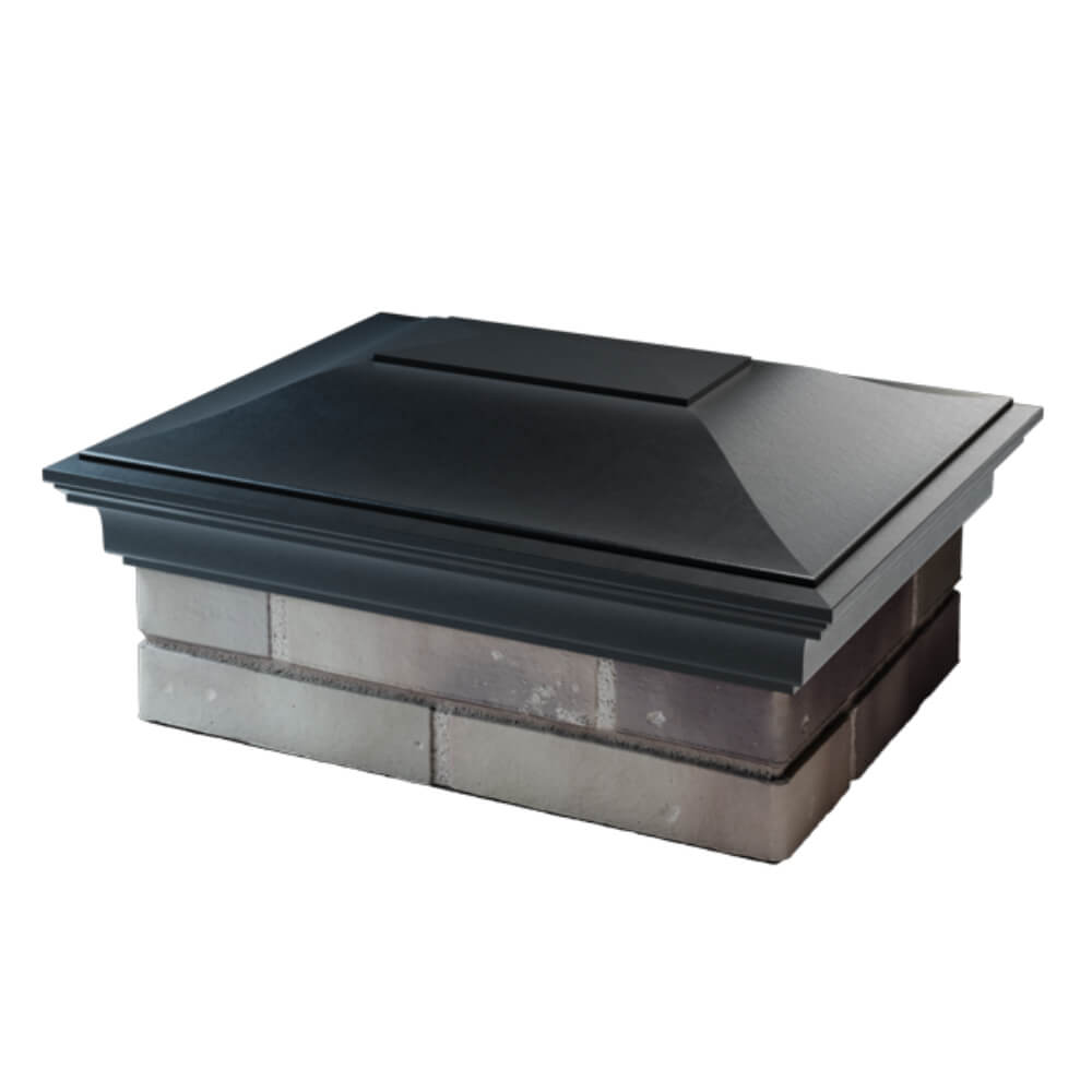 Колпак Zking Монблан Черный на столб 2х1.5 кирпича (515х385мм) в Мичуринске фото