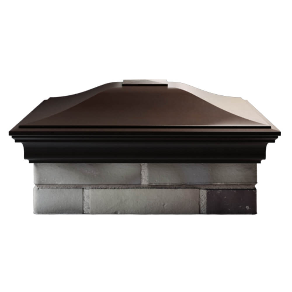 Колпак Zking Монблан Коричневый на столб 2х2 кирпича (515х515мм) в Мичуринске фото