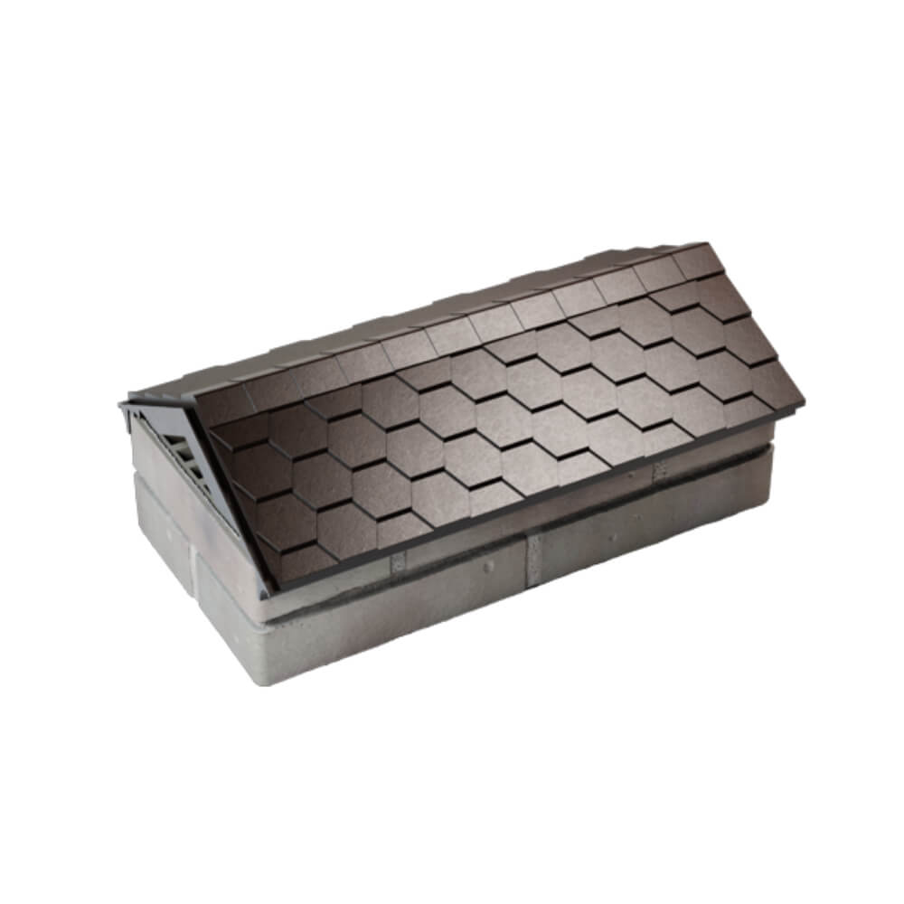 Парапет Zking Эверест Коричневый с посадкой на 1 кирпич (200/225/255мм) в Мичуринске фото