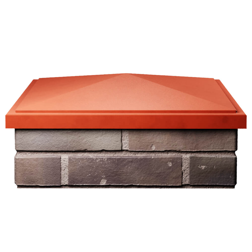 Колпак Zking БонаМоно Красный на столб 2х2 кирпича (515х515, 530х530мм) Мичуринск фото