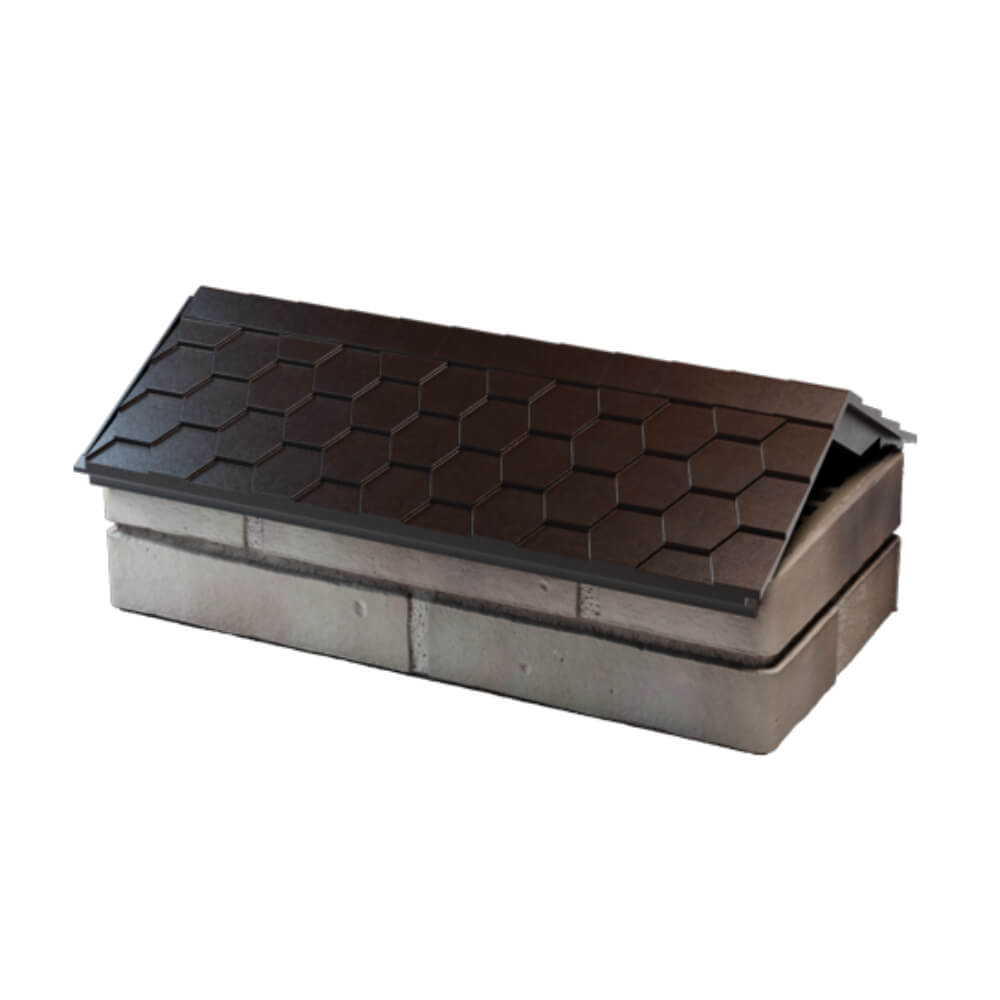 Парапет Zking Эверест Коричневый с посадкой на 1 кирпич (200/225/255мм) в Мичуринске фото