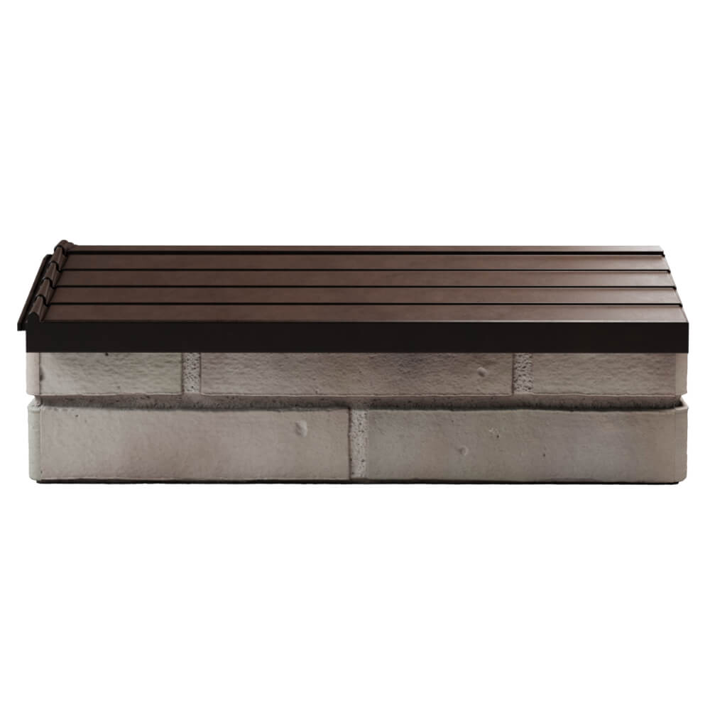 Парапет Zking Бона ХайТек Коричневый с посадкой на 1 кирпич (200/225/255мм) в Мичуринске фото