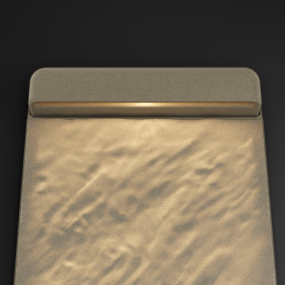 LED Светильник для шаговой плиты STONE Светлая Галька 330х75х98мм в Мичуринске фото