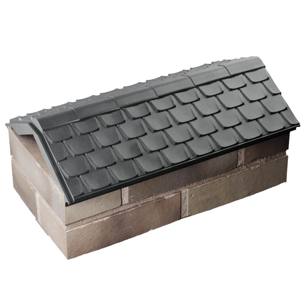 Парапет Zking Эльбрус Серый с посадкой на 1 кирпич (255мм) в Мичуринске фото