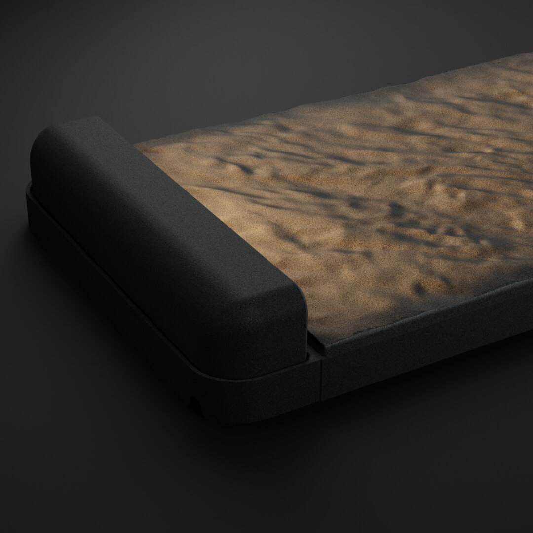 LED Светильник для шаговой плиты STONE Графитовый Серый 330х75х98мм в Мичуринске фото