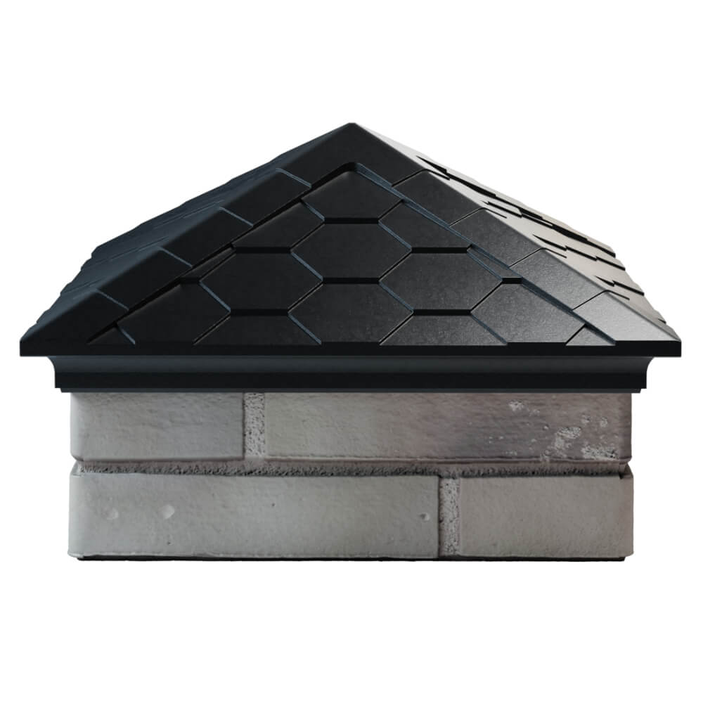 Колпак Zking Эверест Черный на столб 1.5х1.5 кирпича (390х390мм) Мичуринск фото