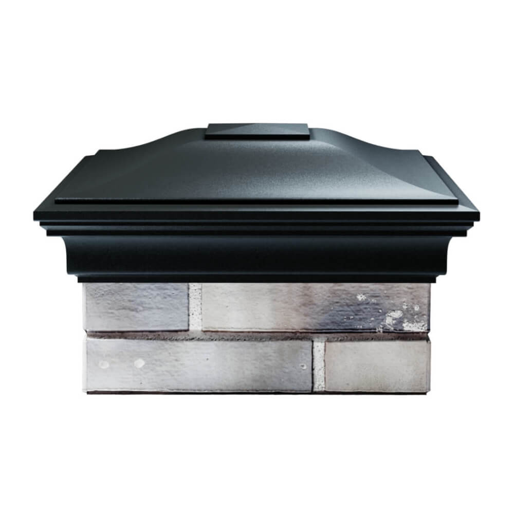 Колпак Zking Монблан Черный на столб 1.5х1.5 еврокирпича 0.7НФ (355х355мм) Мичуринск фото