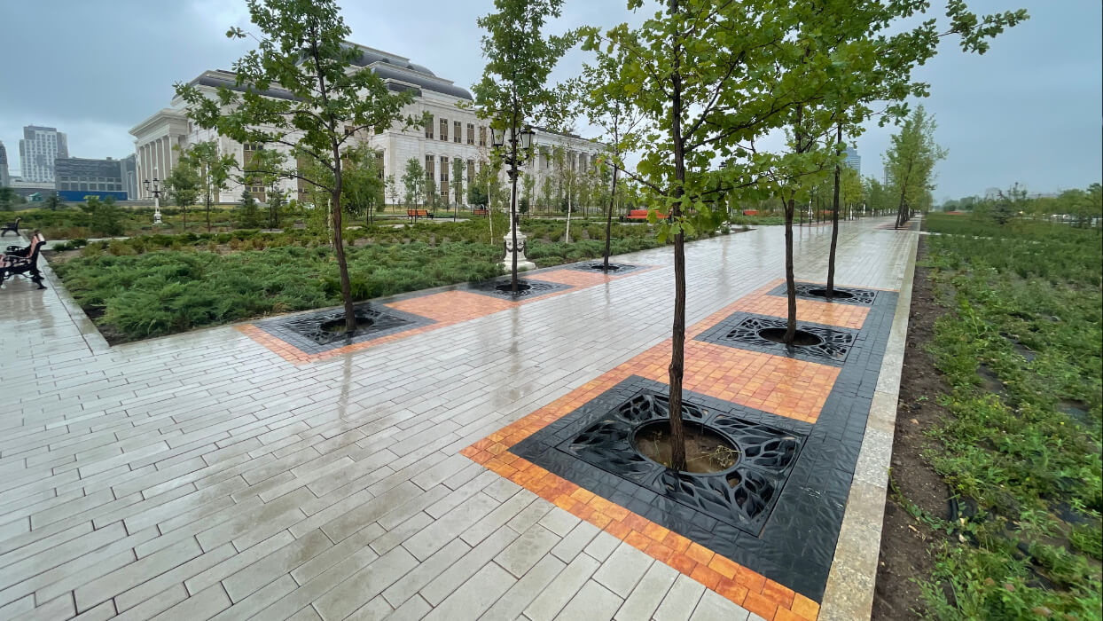 Приствольная решетка для дерева ZKING CRUST 1.2х1.2м Черная в Мичуринске фото