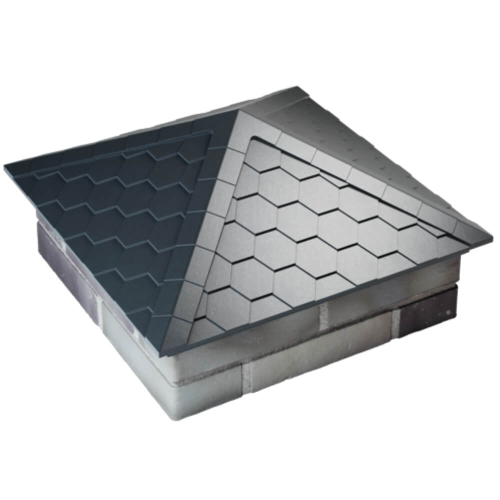 Колпак Zking Эверест Серый на столб 2х2 кирпича (535х535мм) Мичуринск фото