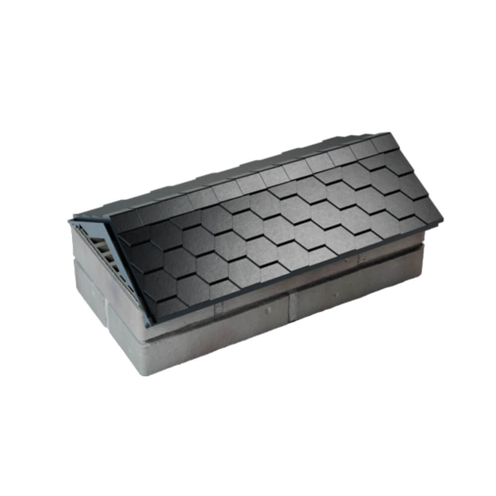 Парапет Zking Эверест Черный с посадкой на 1 кирпич (200/225/255мм) в Мичуринске фото