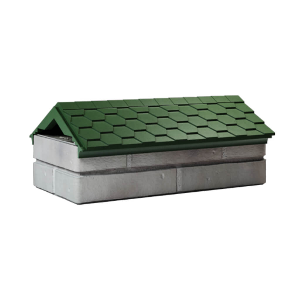 Парапет Zking Эверест Зеленый с посадкой на 1 кирпич (200/225/255мм) Мичуринск фото