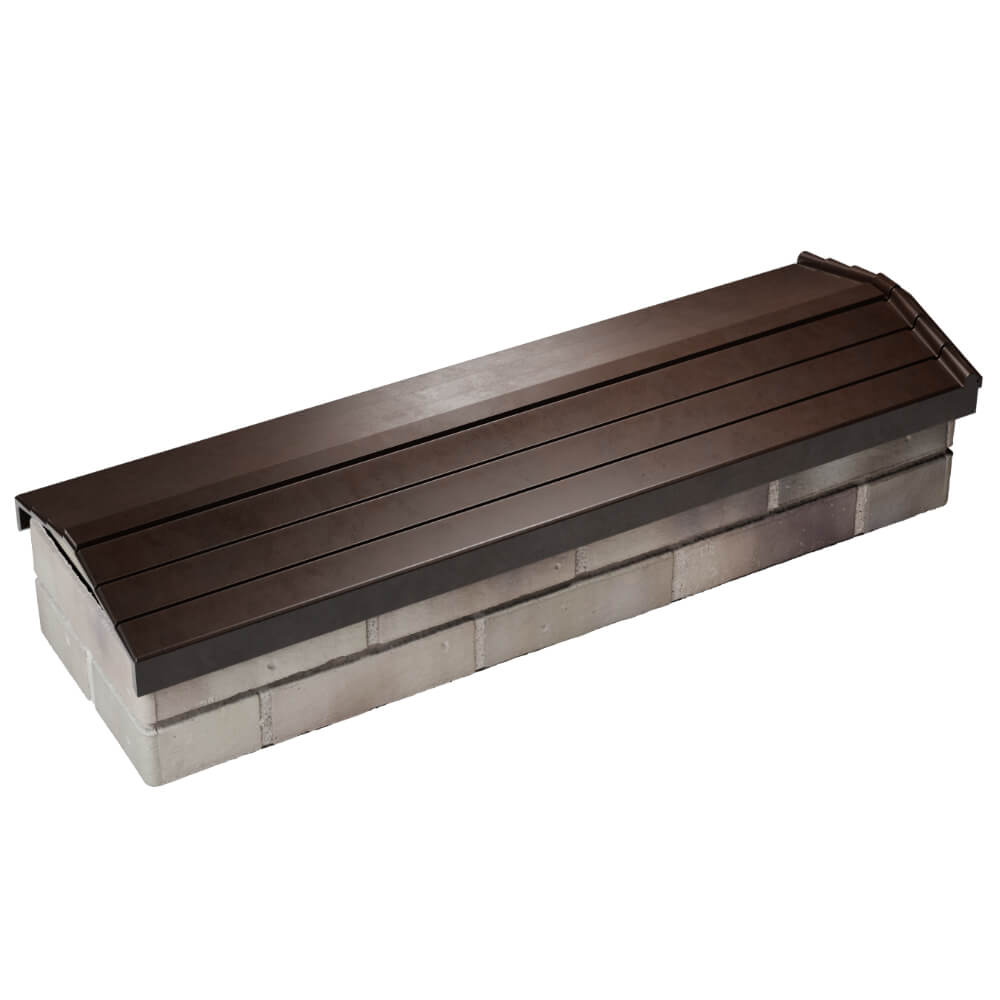 Парапет Zking Бона ХайТек Коричневый посадка на 0.5 кирпича (130мм) в Мичуринске фото