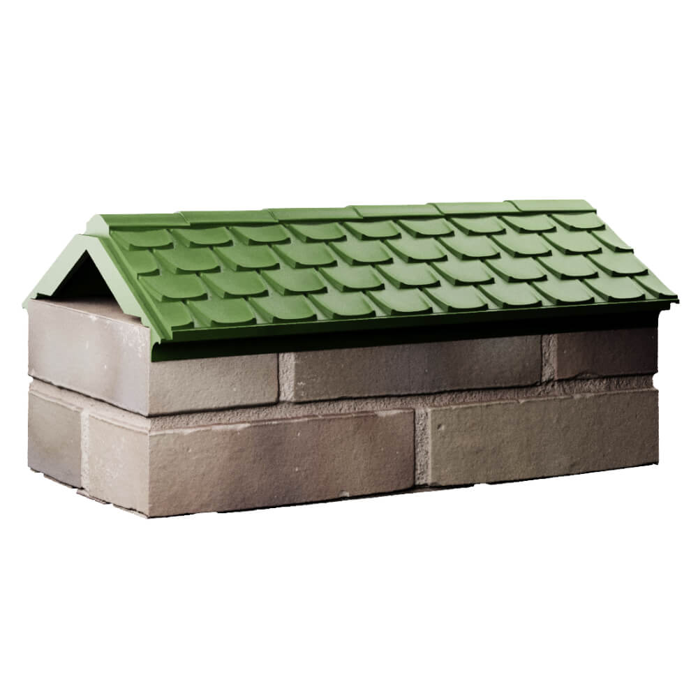 Парапет Zking Эльбрус Зеленый с посадкой на 1 кирпич (255мм) Мичуринск фото